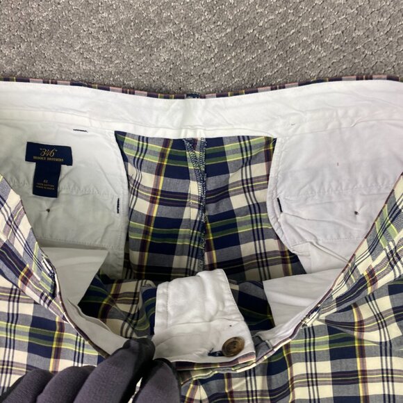 Brooks Brothers 346 Shorts Men's 42 Plaid Check Madras Cotton India - Picture 5 of 11